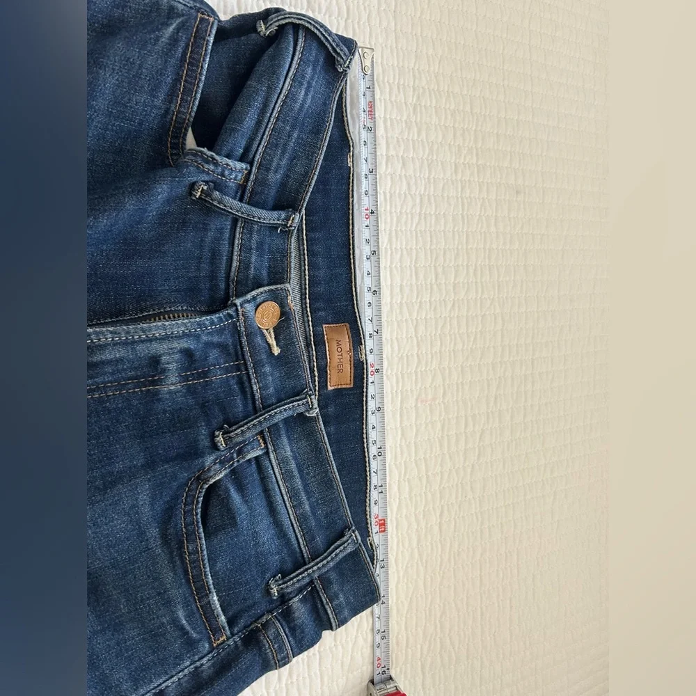 MOTHER-THE HUSTLER ANKLE FRAY  Straight,cropped  Jeans - Picture 4 of 7